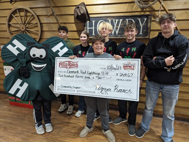 Denmark Red Lightning Pizza Ranch Fundraiser Event