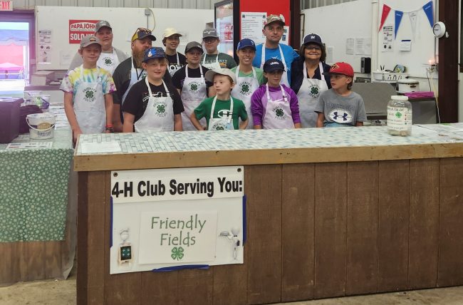 Friendly Fields at the 4-H Fair Food Stand.